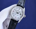 Rolex Datejust NH05 Movement Lady 32mm 316L Steel Diamond Bezel White Gold Watch